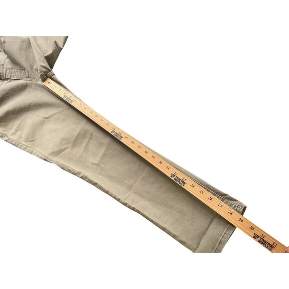 Soft Surroundings Ultimate Denim Pull On Waist Relaxed Jeans Olive‎ Green Medium - Picture 9 of 13